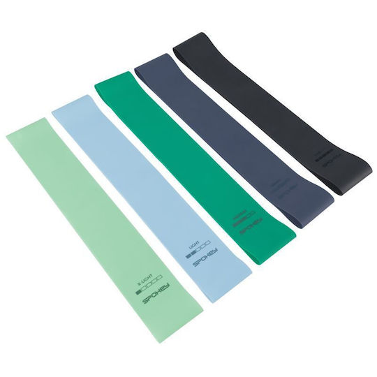 Spokey Resistance Bands Set 5pcs Multicolored 0.05m