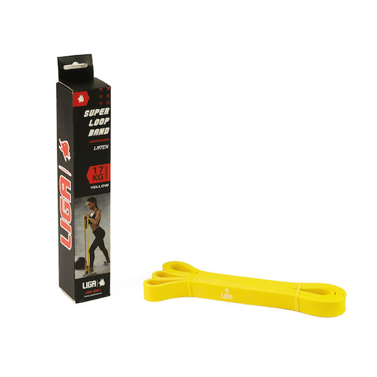 Liga Sport Resistance Band Loop Hard Yellow 2.08m