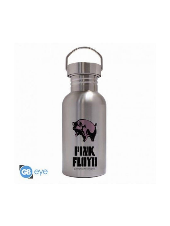 GB eye Pink Floyd - Logo Sticlă de apă Oțel inoxidabil 500ml Argint
