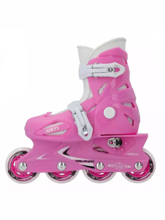 Roces Orlando III Kids Adjustable Inline Rollers Pink