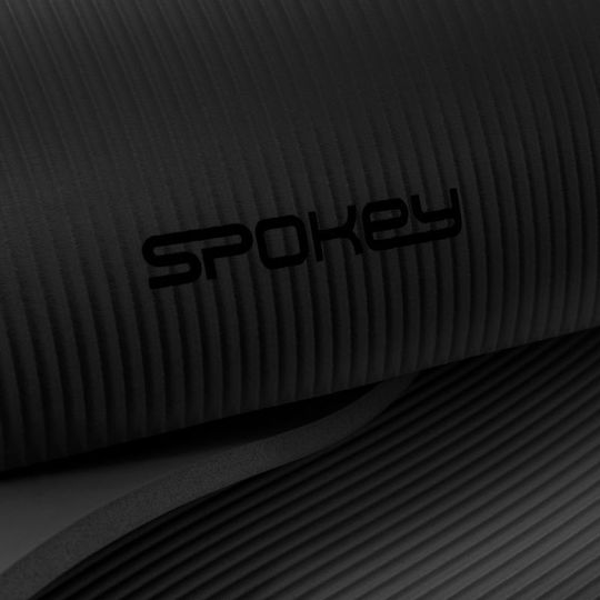 Spokey Softmat Στρώμα Γυμναστικής Pilates Μαύρο με Ιμάντα Μεταφοράς (183x61x1.5cm)