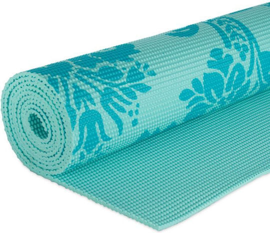 Gaiam Neo-Baroque Print Στρώμα Γυμναστικής Yoga Πράσινο (173x61x0.4cm)