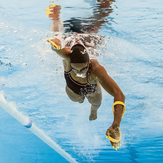 Finis Forearm Fulcrum Palme de înot Galbene