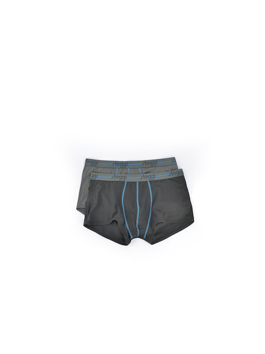 Hipster Мъжки боксерки Anthracite-Dark Grey 2Опаковка