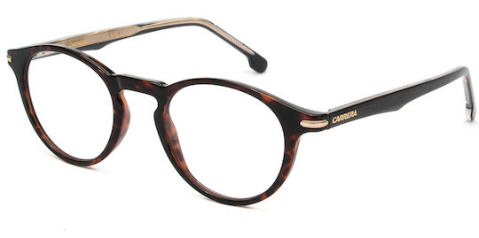 Carrera Plastic Eyeglass Frame with Clip On Brown 297/CS 086/UC