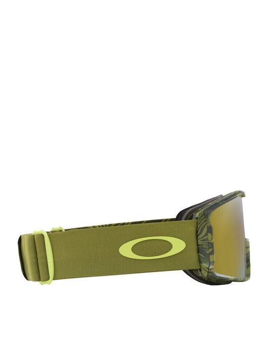 Oakley Snow Μάσκα Σκι & Snowboard Ενηλίκων Πράσινη με Φακό σε Πράσινο Χρώμα