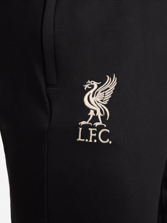 Liverpool FC Ποδοσφαιρικό Παντελόνι Φόρμας Dri-Fit με Λάστιχο Μαύρο