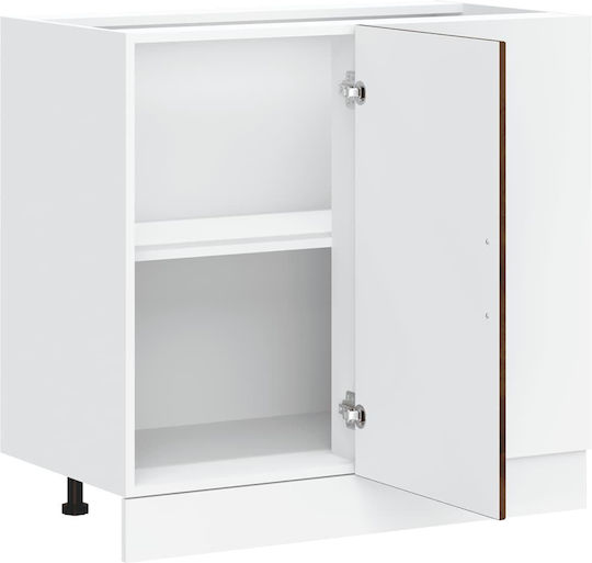 Ντουλάπι Νεροχύτη Καπνιστή Δρυς 80x46x81.5εκ.