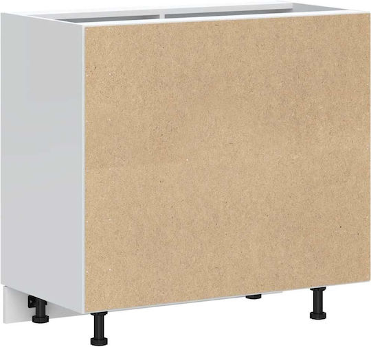 Ντουλάπι Νεροχύτη Καπνιστή Δρυς 80x46x81.5εκ.
