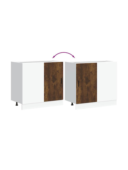 Шкаф за Мивка Smoky Oak 80x46x81.5бр