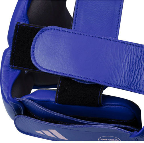 adidas AIBAH1 Κάσκα Πυγμαχίας Ενηλίκων Aνοιχτού Τύπου Δερμάτινη Μπλε