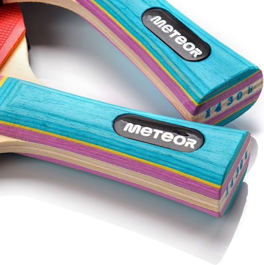 Meteor Zephyr Σετ Ρακέτες Ping Pong 1-Star για Αρχάριους Παίκτες