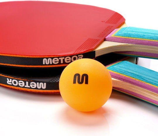 Meteor Zephyr Σετ Ρακέτες Ping Pong 1-Star για Αρχάριους Παίκτες