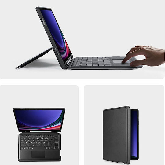 Dux Ducis Dk Series Flip Cover με Πληκτρολόγιο Μαύρη (Galaxy Tab S10+)
