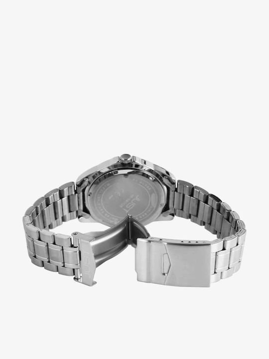 Just Watch Men's Watch Battery with Silver Metal Bracelet