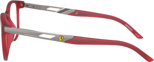 Ferrari Femei Plastic Rame Ochelari Roșu 8011U 519