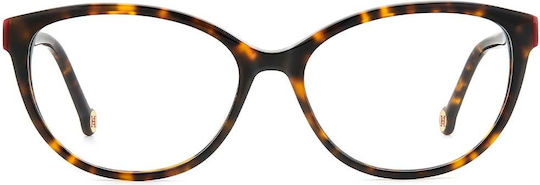 Carolina Herrera Plastic Eyeglass Frame Brown HER 0240 O63