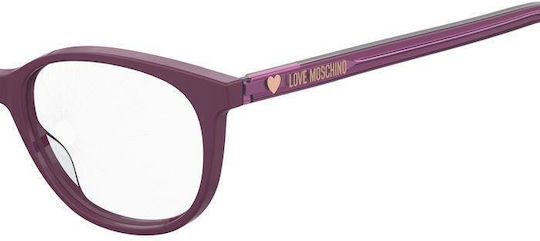 Moschino Παιδικός Κοκκάλινος Σκελετός Γυαλιών σε Μπορντό Χρώμα MOL543/TN 0T7