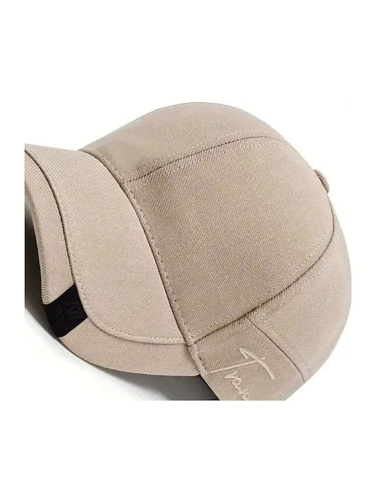 Șapcă de Baseball Luciano Faketti Catifea Unisex Casual Culoare Solidă R Linii Brodate Șapcă 100% Spălabilă Manual Bej