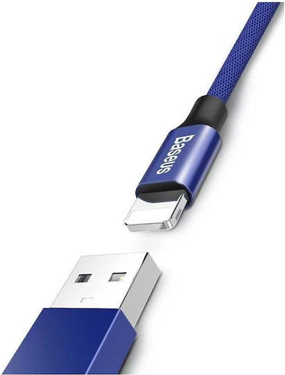 Baseus Yiven Плетена USB-A към Lightning кабел Син 1.2м (CALYW-13)