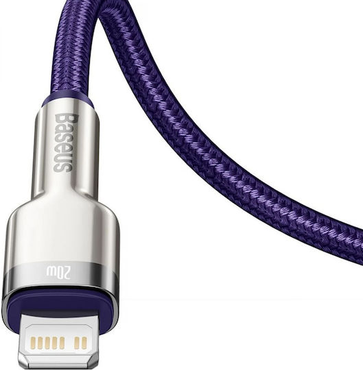 Baseus Cafule Metal Braided USB-C to Lightning Cable 20W Purple 2m (CATLJK-B05)