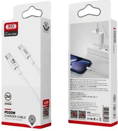 XO NB-Q189B USB-C zu Lightning Kabel 20W Weiß 2m (16.005.0286)