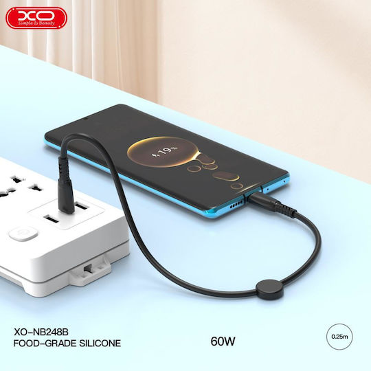 XO NB-Q248A USB-C zu Lightning Kabel 27W Weiß 0.25m (16.005.0252)