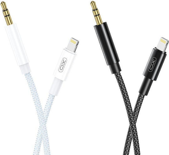 XO NBR211A Braided la Cablu Lightning Alb 1m (16.005.0195)