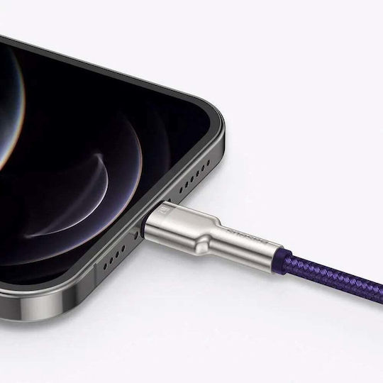Baseus Cafule Series Braided USB-A to Lightning Cable 100W Purple 1m (CALJK-A05)