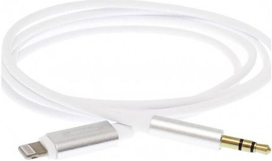 Andowl Q-A191 3.5mm zu Lightning Kabel Gold 1m
