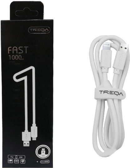 Treqa CA-8062 USB-A zu Lightning Kabel Weiß 1m (CA-8062)