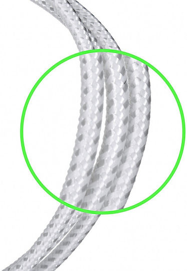 Belkin Braided USB-A to Lightning Cable 12W White 3m (CAA002BT3MWH)