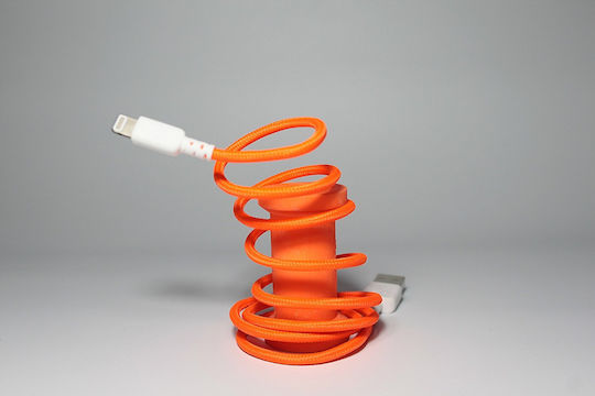 Philo Плетена USB-A към Lightning кабел Оранжев 1м (PH004OR)
