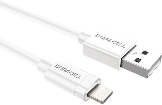 Duracell USB to Lightning Cable White 1m (USB5012W)