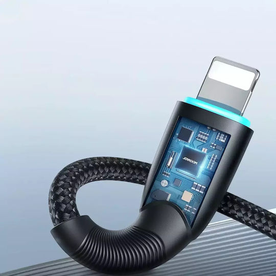 Joyroom Braided USB-A to Lightning Cable Μαύρο 1m (SA32-AL3)