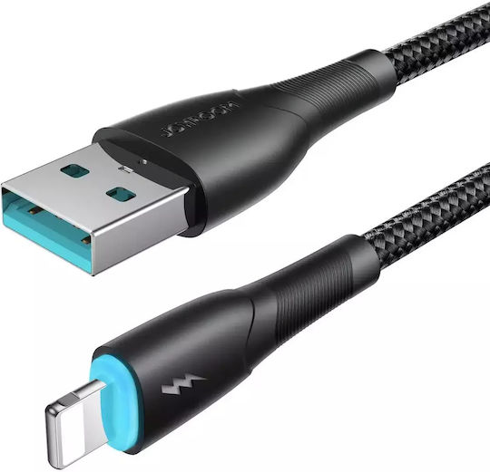 Joyroom Braided USB-A to Lightning Cable Μαύρο 1m (SA32-AL3)