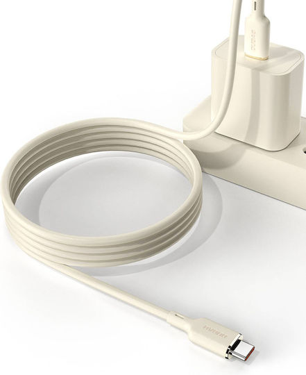 Dudao L7SCL USB-C zu Lightning Kabel 30W Beige 1m