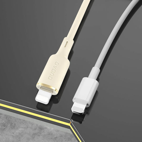 Dudao L7SCL USB-C zu Lightning Kabel 30W Beige 1m