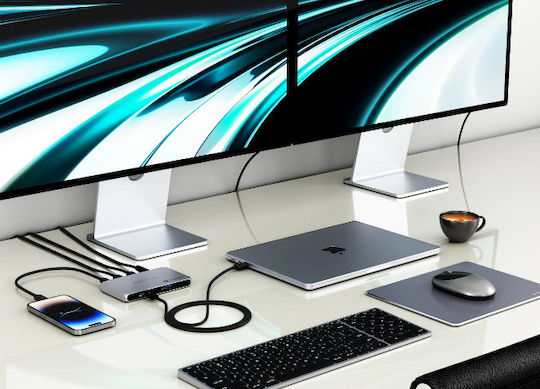 Satechi Thunderbolt 4 Stație de andocare cu 4K PD Gri (ST-T4SHM-EU)