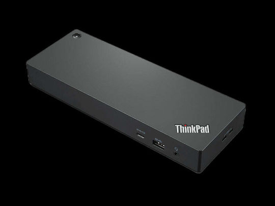 Lenovo ThinkPad Universal USB-C Docking Station με HDMI/DisplayPort 4K PD Ethernet και συνδεση 3 Οθονών Μαύρο