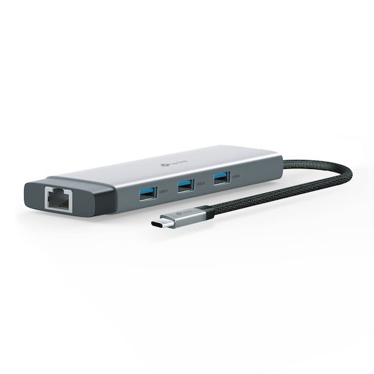 TP-LINK USB-C Docking Station with HDMI 4K PD Ethernet Gray (UH9120C)