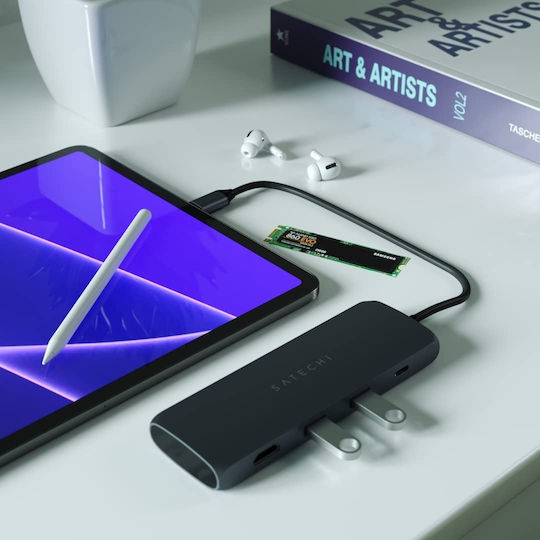 Satechi Hybrid USB-C Docking Station with HDMI 4K PD Black