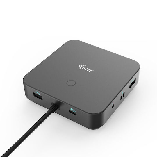 i-tec USB-C Docking Station με HDMI/DisplayPort 4K PD Ethernet και συνδεση 3 Οθονών Μαύρο (C31TRIPLE4KDOCKPDPRO)