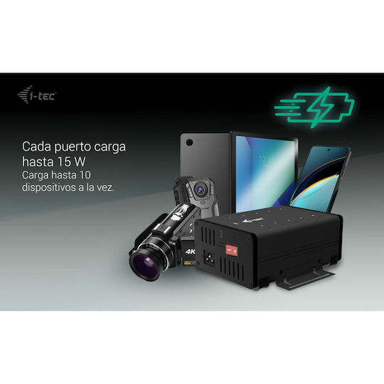 i-tec USB-C Docking Station με 4K PD Ethernet Μαύρο (CACHRGHUB10C)