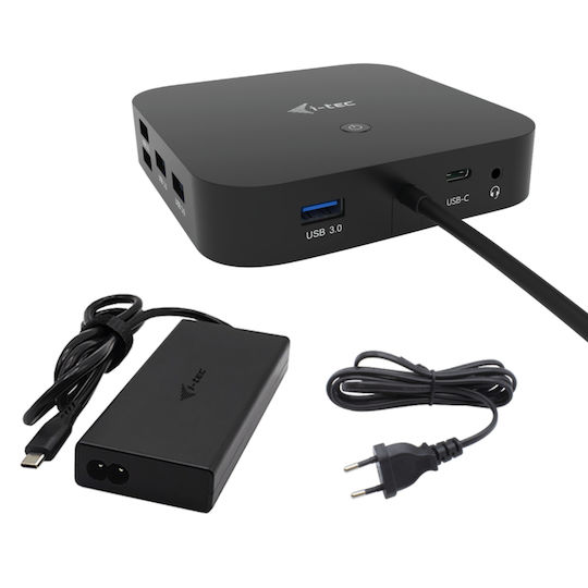 i-tec USB-C Docking Station με HDMI/DisplayPort 4K PD Ethernet και συνδεση 3 Οθονών Μαύρο (C31TRI4KDPDPRO100)