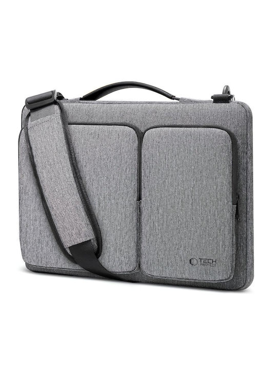 Tech-Protect Defender Τσάντα Ώμου / Χειρός για Laptop 16" Crayon Grey