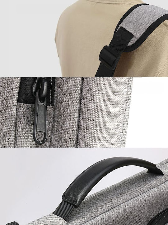 Tech-Protect Defender Τσάντα Ώμου / Χειρός για Laptop 13" Crayon Grey
