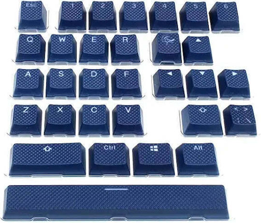 Ducky DKSA31-USRDBNNO2 Keycap Rubber Double Shot Keycap Set Navy Blue 31τμχ US