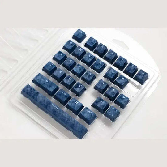 Ducky DKSA31-USRDBNNO2 Keycap Rubber Double Shot Keycap Set Navy Blue 31τμχ US