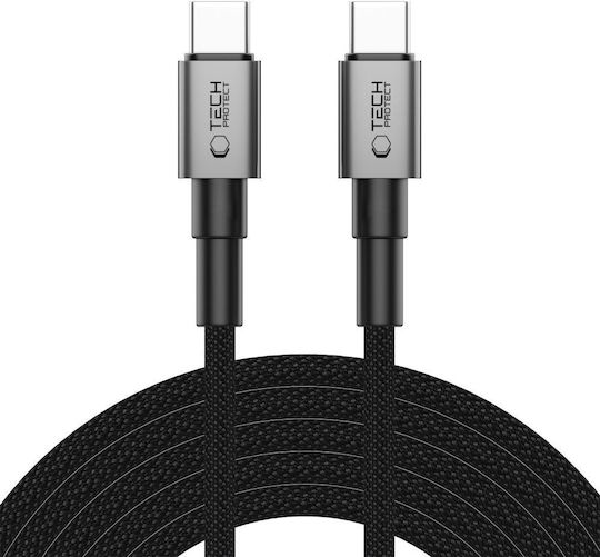Tech-Protect Ultraboost USB 2.0 Cable USB-C Male - USB-C 60W PD Gray 1m